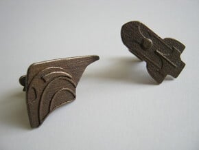 Rocketeer Cufflinks in Natural Bronze