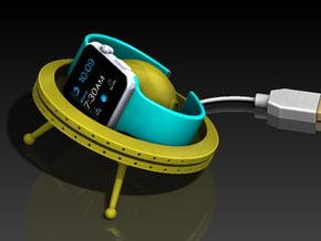 Apple Watch Charging Dock - UFO in Yellow Processed Versatile Plastic