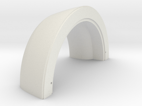 Turbofan Engine Front Intake Cowl  in White Natural Versatile Plastic