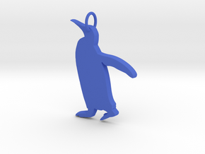 Penguin Pendant in Blue Processed Versatile Plastic