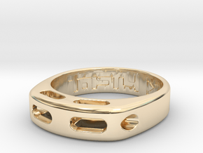 US10 Ring XX: Tritium in 14k Gold Plated Brass