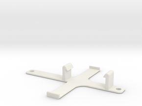 XuGong V2 - EzUHF 4ch Rx Mount in White Natural Versatile Plastic