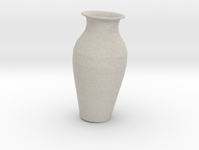 7in tall Replica Kutani Vase in Natural Sandstone