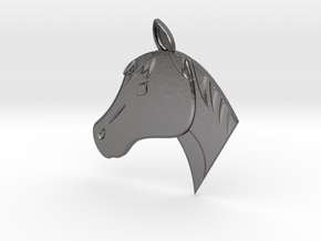 Horse in Polished Nickel Steel