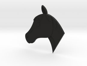 Horse in Black Natural Versatile Plastic