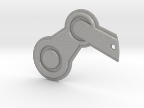 Steam Logo Keychain in Aluminum