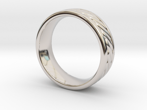 Nautical Rope Ring - Size 8.5 in Platinum