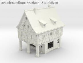 Altstadt Arkadenhaus 4 - 1:220 (Z scale) in White Natural Versatile Plastic