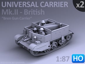 Universal Carrier Mk.II - (1:87 HO) - (2 Pack) in Smooth Fine Detail Plastic