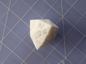 d24 Hexakis Tetrahedron in White Processed Versatile Plastic