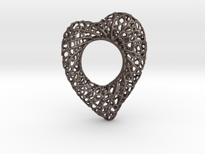 Love Nest in Polished Bronzed Silver Steel