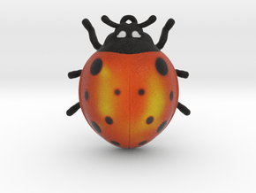 Lady Bug 1 inch height  in Full Color Sandstone