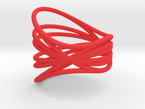 EMI ring Nº1 in Red Processed Versatile Plastic