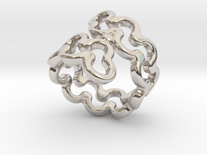 Jagged Ring 14 - Italian Size 14 in Rhodium Plated Brass