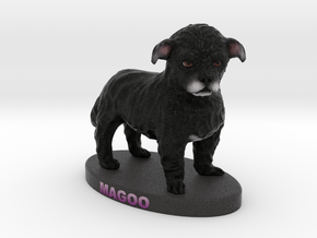 Custom Dog Figurine - Magoo in Full Color Sandstone