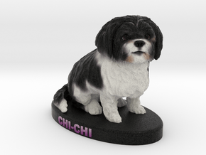 Custom Dog Figurine - Chi-chi in Full Color Sandstone