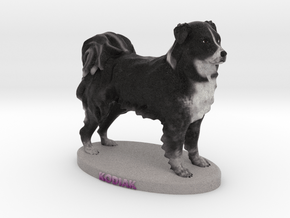 Custom Dog Figurine - KODIAK in Full Color Sandstone