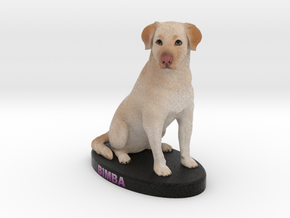 Custom Dog Figurine - Bimba in Full Color Sandstone