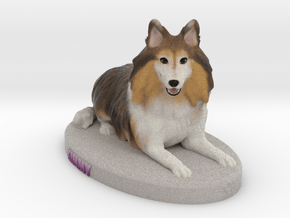 Custom Dog Figurine - Kimmy in Full Color Sandstone