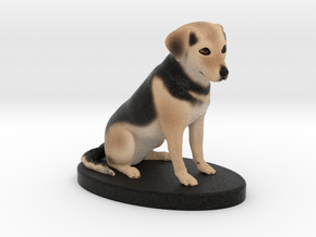 Custom Dog Figurine - Maisey in Full Color Sandstone