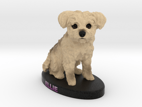 Custom Dog Figurine - Ellie in Full Color Sandstone