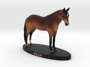Custom Horse Figurine - Bear in Full Color Sandstone