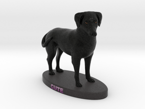 Custom Dog Figurine - Cute in Full Color Sandstone