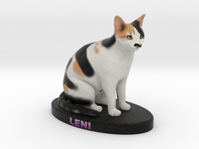 Custom Cat Figurine - Leni in Full Color Sandstone