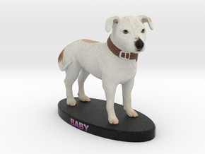 Custom Dog Figurine - Baby in Full Color Sandstone