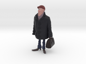 Man holding a suitcase in Full Color Sandstone