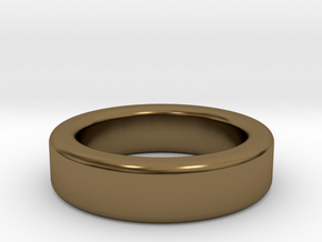 Ring Size 8 (filleted) in Polished Bronze