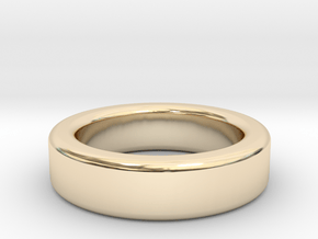 Ring Size 8 (filleted) in 14k Gold Plated Brass