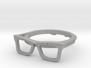 Hipster Glasses Ring Origin Size 10 (size 6-10) in Aluminum