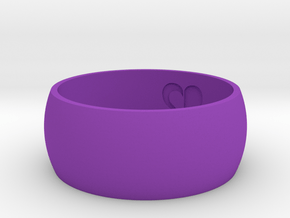 Ring Of Heart [Size 10] in Purple Processed Versatile Plastic