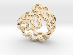 Jagged Ring 16 - Italian Size 16 in 14K Yellow Gold