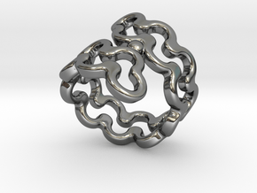 Jagged Ring 16 - Italian Size 16 in Fine Detail Polished Silver