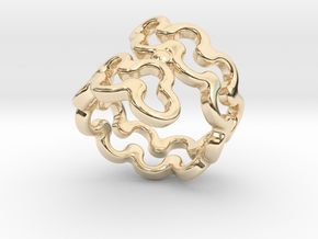 Jagged Ring 19 - Italian Size 19 in 14K Yellow Gold