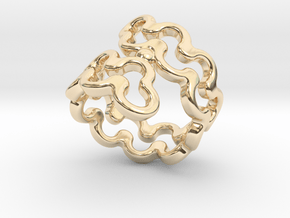 Jagged Ring 20 - Italian Size 20 in 14K Yellow Gold