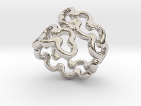 Jagged Ring 20 - Italian Size 20 in Platinum