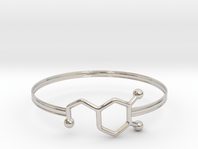 Dopamine Bracelet - small 65mm diameter in Platinum
