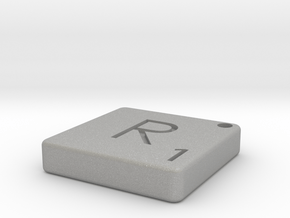 "R" Tile in Aluminum