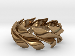 Sunwaves Handmade Ring / Bronze Brass or Silver Ri in Natural Brass