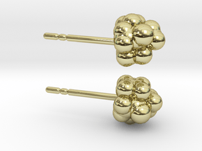 Camphor Earring Studs in 18k Gold
