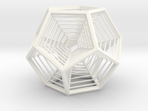 Nested Dodecahedral Engram in White Processed Versatile Plastic
