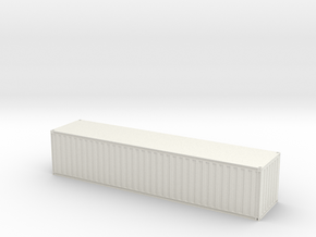 40ft Corrugated ISO Container with opening doors - in White Natural Versatile Plastic