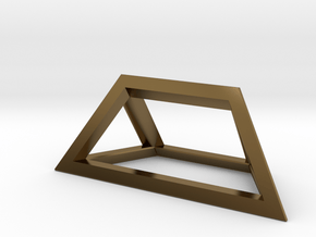 Material Sample - 'Impossible' Pyramid Puzzle Piec in Polished Bronze