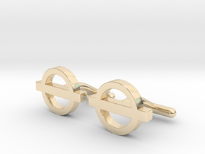 London Cufflinks in 14k Gold Plated Brass