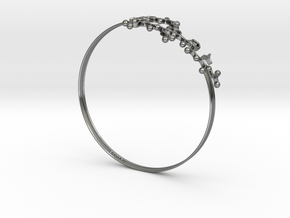 Oxytocin Bracelet 65mm in Fine Detail Polished Silver