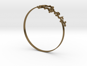 Oxytocin Bracelet 65mm in Polished Bronze