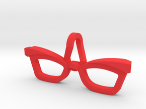 Hipster Glasses Pendant Female in Red Processed Versatile Plastic